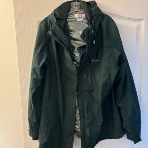 Columbia Women’s Dark Green Raincoat